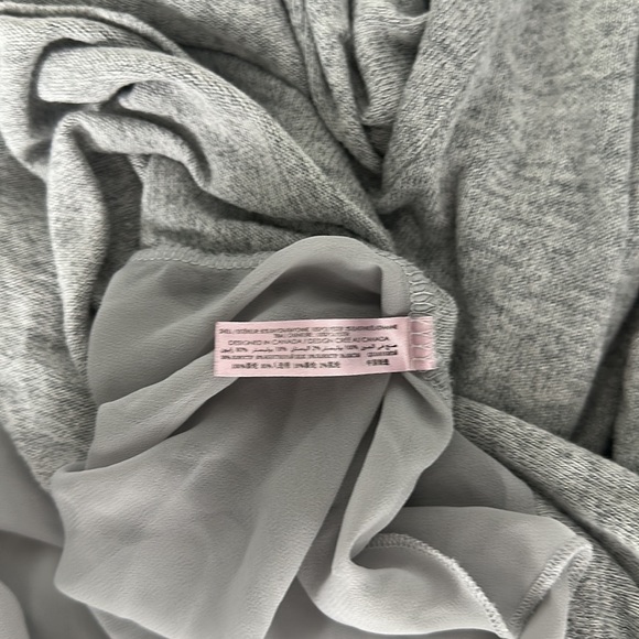 La Vie en Rose Mesh Back Sweater Womens Size L Light  Grey - Picture 6 of 6